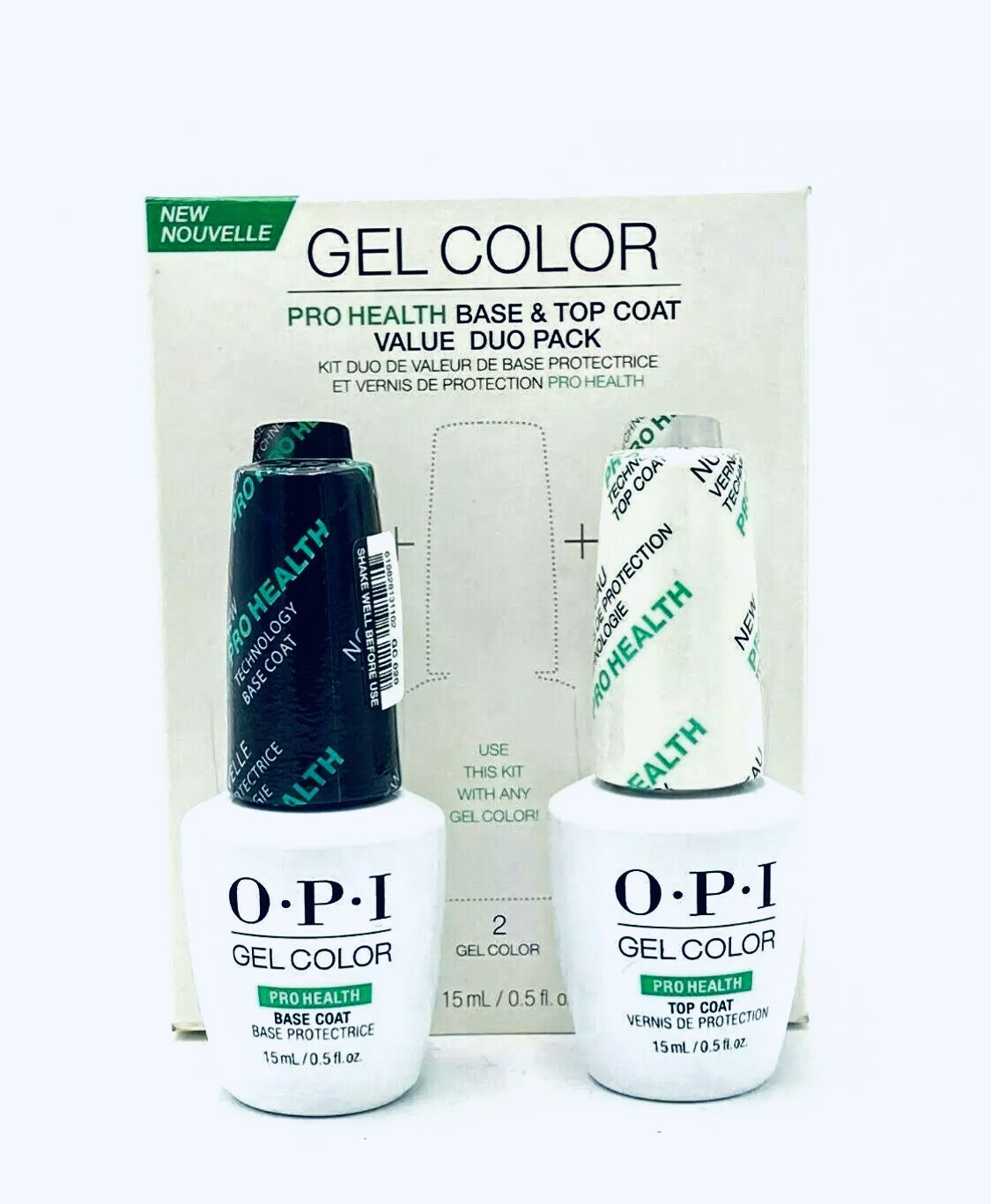OPI Pro Health Gel Color Base + Top Coat