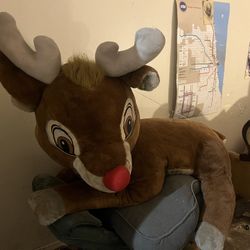 Vintage Montgomery wards Rudolph the Red-Nosed Reindeer Plush