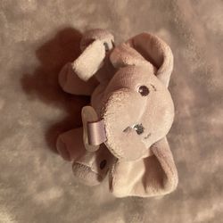 Avent Baby Elephant Plush 6" Soothie Snuggle Pacifier Gray Lovey Mini Lovey Toy
