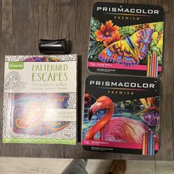Prismacolor Premier 72-Count Colored Pencil Set/Sharpener