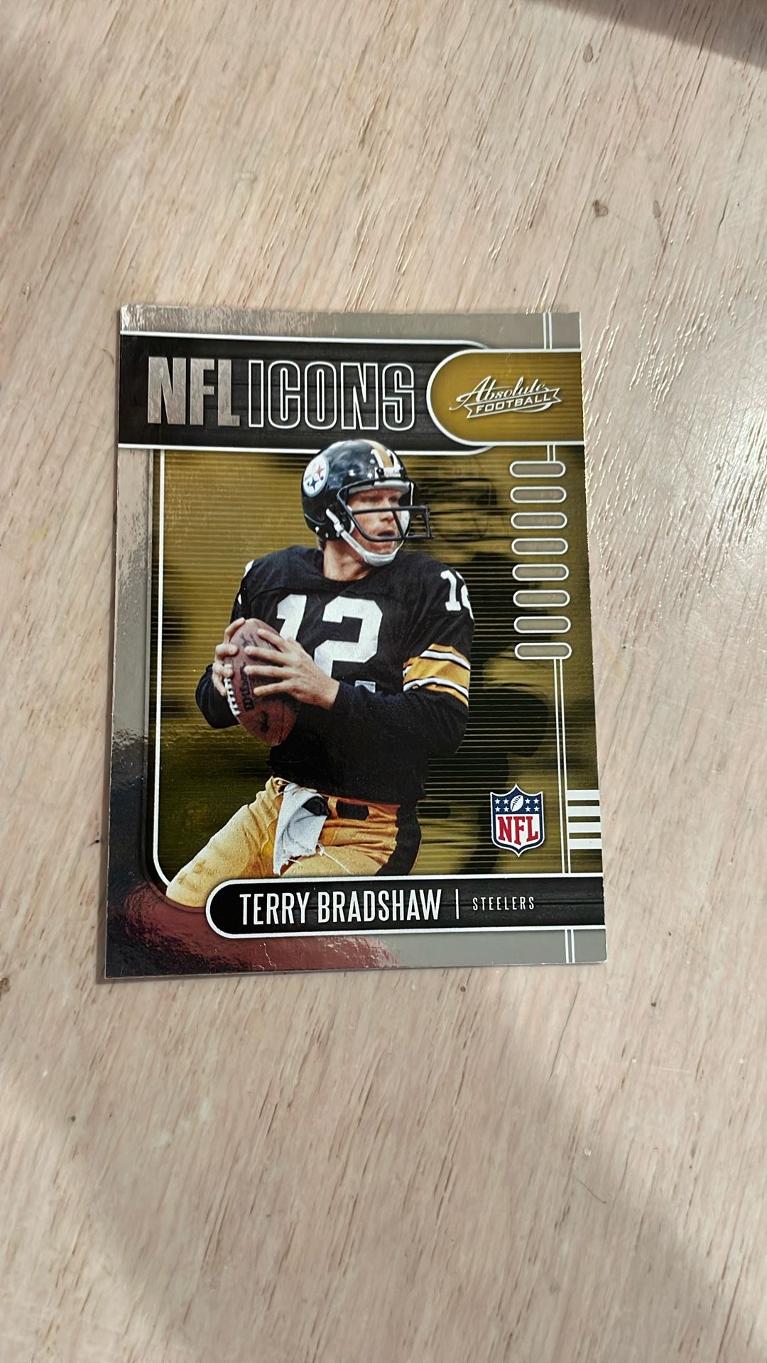 NFL Icons Terry Bradshaw Steelers Card