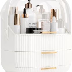 Makeup Vanity Portable Tabletop Storage with Transparent Lid