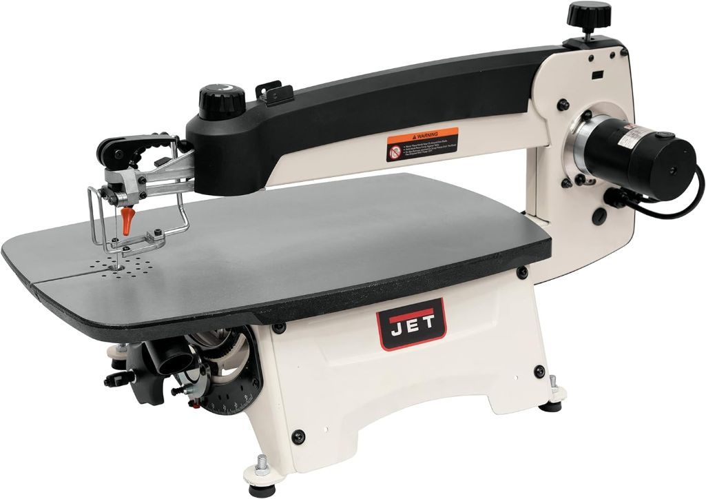 JET 22" Variable Speed Scroll Saw w/ Cast-Iron Table & Foot Pedal, Quick Change Blade, M/N JWSS-22B