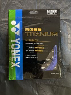 BG65 Titanium Durability Badminton String