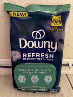 Downy Refresh In-Dryer Wet Sheets Crisp Linen
