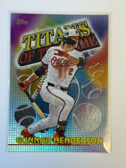 2026 Topps Series One Titans of the Game Gunnar Henderson TOG-4 Orioles Card
