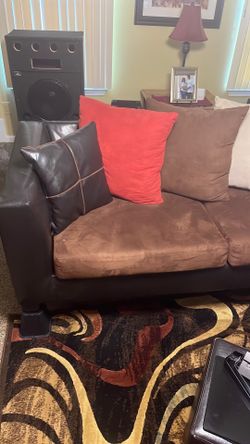 Chocolate sectional L shape