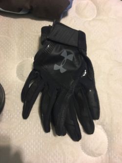 Black large batting gloves