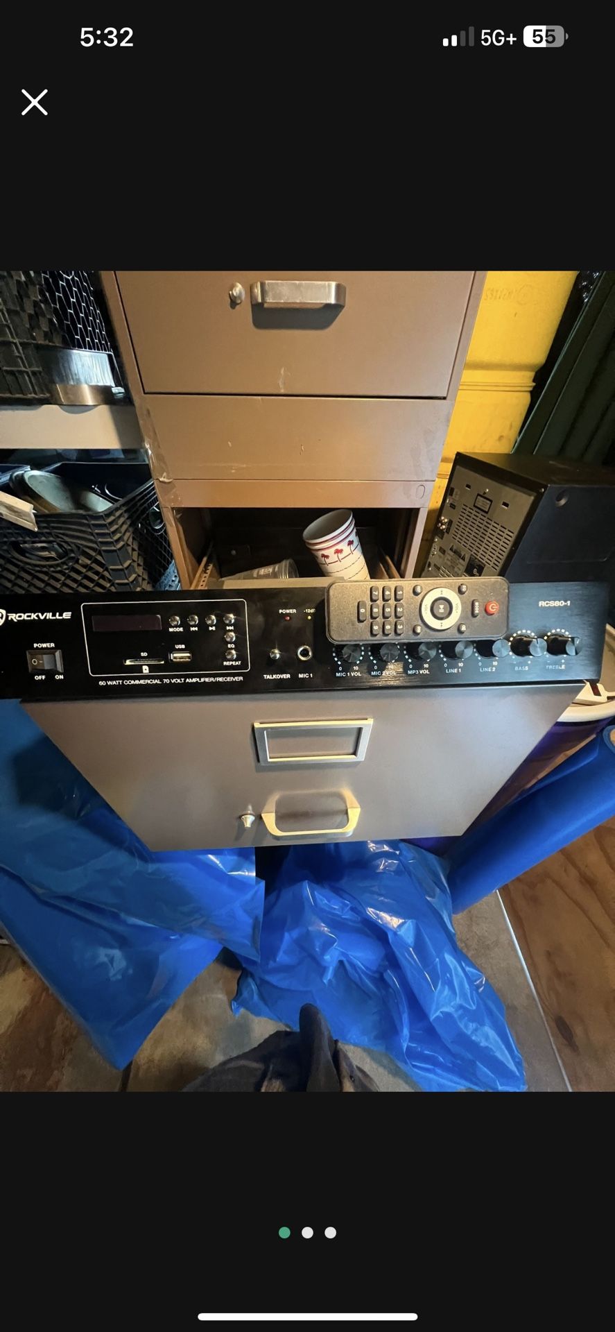 Industrial amplifier, connections, Bluetooth SIM card