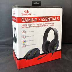 Redragon S165 Gaming Headset & Mouse Combo | New Sealed