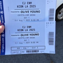 KCON LA 8/1/25 Tickets Two To First Buyer 