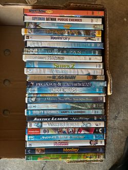 DVDs – 50 kids movies/family, friendly movies