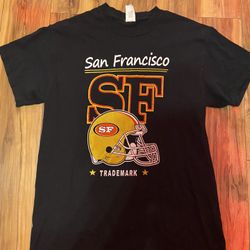 rare mens san francisco 49s NFL trademark t-shirt