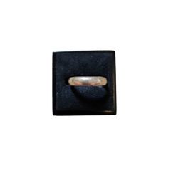 Size 7 Tarnished Silver Toned Solid Band