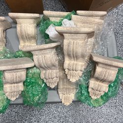 17 Sconces Faux Stone Painted