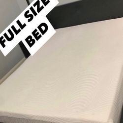 Full Size IKEA Bed W/ Mattress & High Top Table  