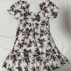 Girl’s Floral White Dress