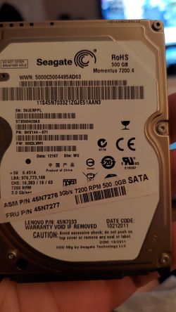 500gb Replacement Laptop/Passport HD