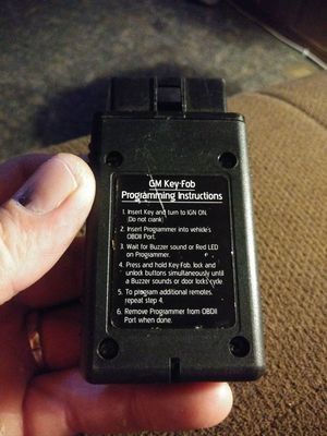 gm key fob programming cost