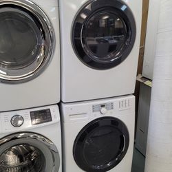 Kenmore Front Loading Washer And Stackable Gas Dryer Set 