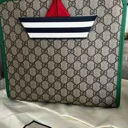 Gucci Boat Tote Bag GG Supreme(New & Authentic)(Nuevo Y Auténtico)