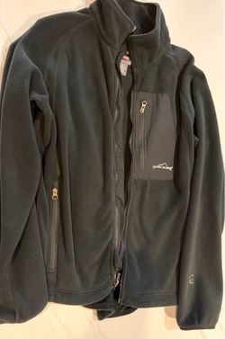 Eddie Bauer 365 Windcutter Full Zip Fleece Men's Medium Black Jacket