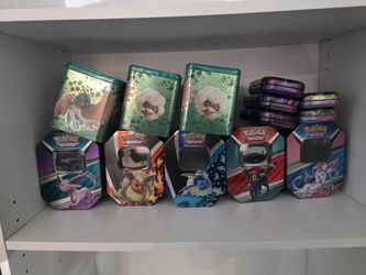 Pokemon tins no cards tin only
