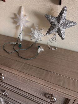 Christmas Tree Topper Stars Set of 3