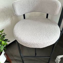Boucle stools like new. (Pair)