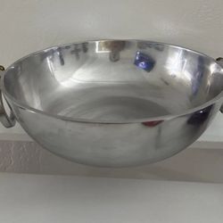 Artistic Accents 100% Aluminum 12" Mixing Bowl Basin Container Server Dish India