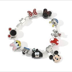 Mickey And Friends Pandora Style Bracelet 