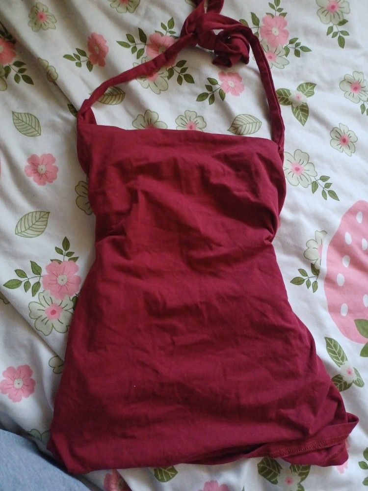 Red Halter Top