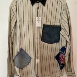 Repurposed Levi’s Shirt, Jacket Size Large