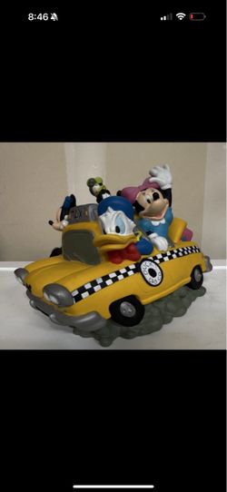 Disney Duck Cab Co. Taxi Figurine