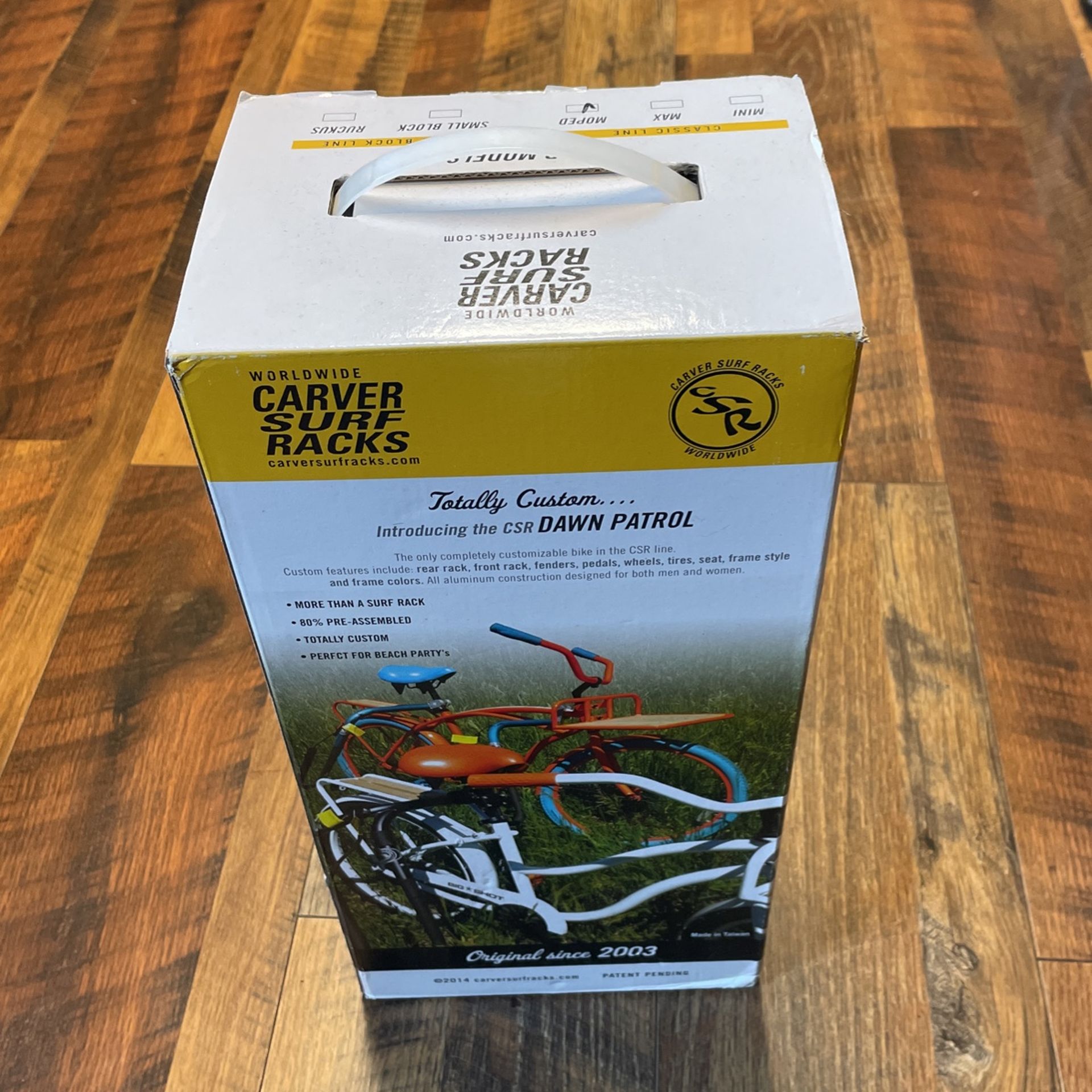 Carver Surfboard rack for moped