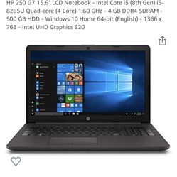 HP Computer : HP 250 Gz 15.6 LCD Notebook Inter Core i5