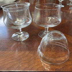 Six Princess House, Heritage, Shrimp, Seafood Cocktail, Glasses, 5 Inches Tall