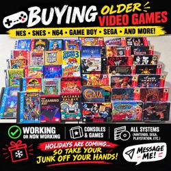 ISO Older Working or Non Working Video Games