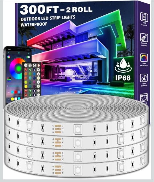 Brand New Box 300-ft LED RGB Strip Lights