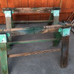 Saw Horses With Metal Brackets