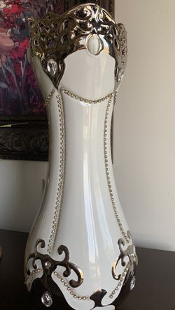 White ceramic vase