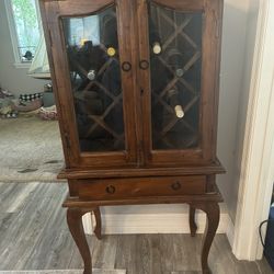   Vintage Wooden Wine Cabinet