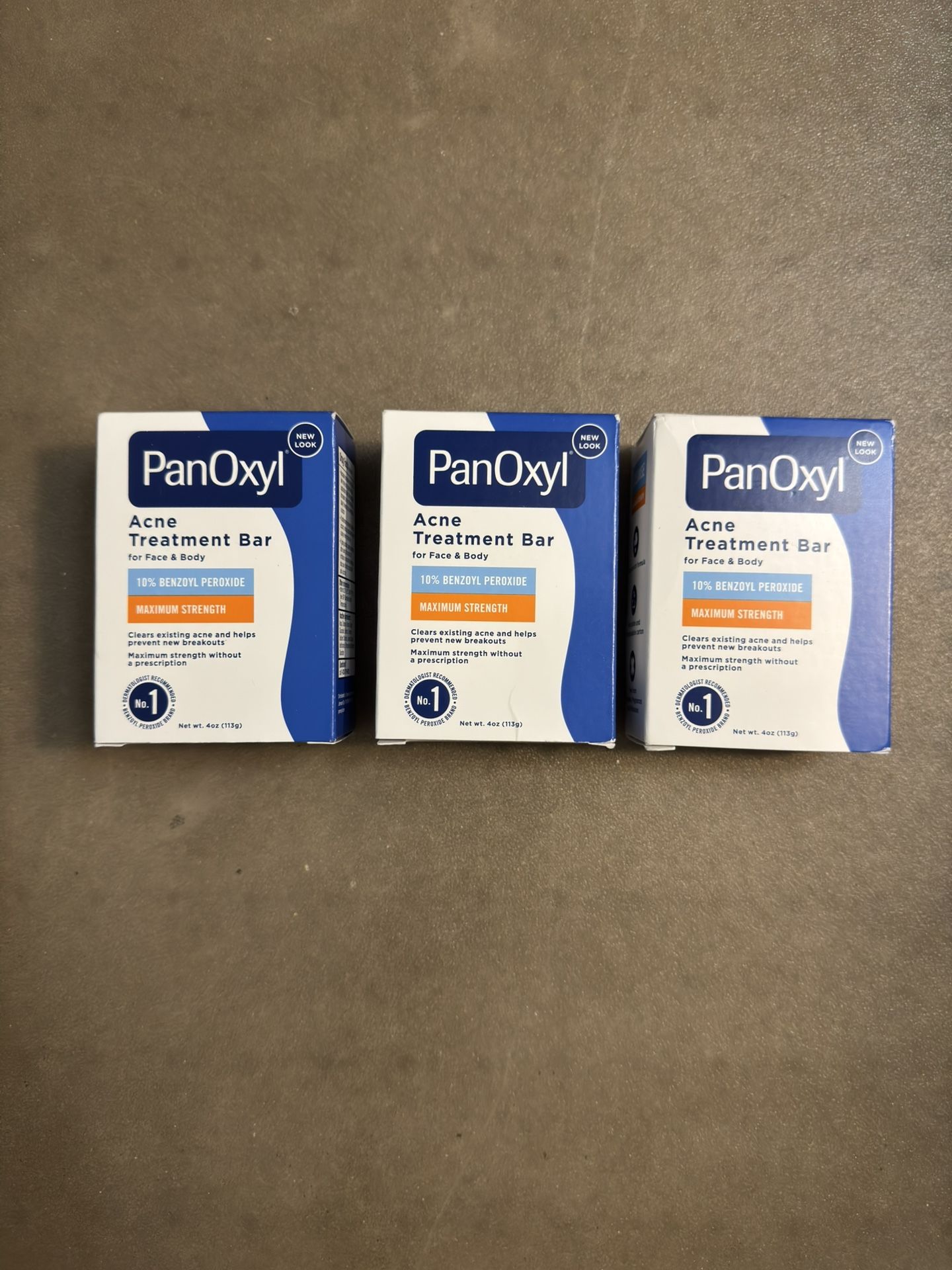 NEW 3 PanOxyl Acne Treatment Bars - 4oz each