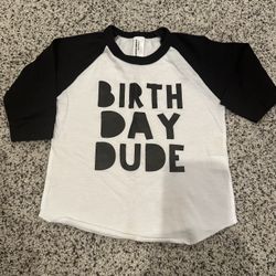 Toddler Baby birthday shirt, size 6-12 Months 