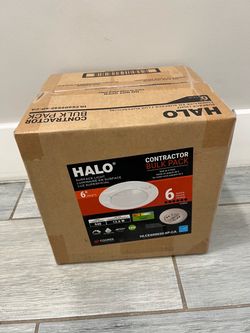HALO 6in 3000K LED Recessed Light Trim (6-Pack) HLCE609930-6P-CA (New)