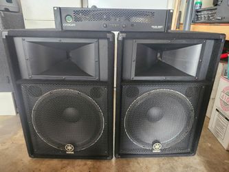 Crown XLS 402 Amp & Yamaha S115V Speakers (pair)