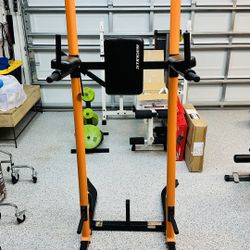 Power Tower Adjustable Height Pull Up & Dip Station Multi-Function Home Strength Training Fitness