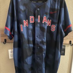 Adult New Indians Baseball Button Up Jersey