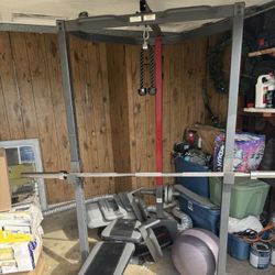 Weight Squat/bench rack With Cable And Pull Up Bar 
