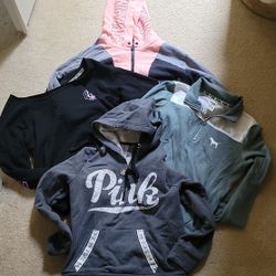 Four PINK Hoodie Sweater Set